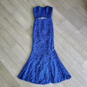 Blue Lace Mermaid Dress